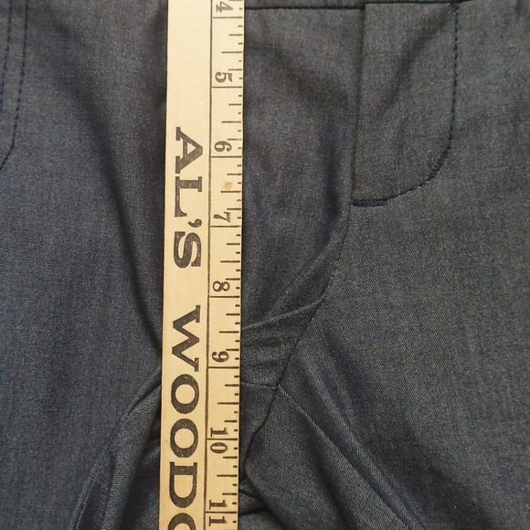 Billy Blues Dress Pants Womens 8 Wide Leg Charcoal Gray Stretch Career Workwear - Picture 7 of 16